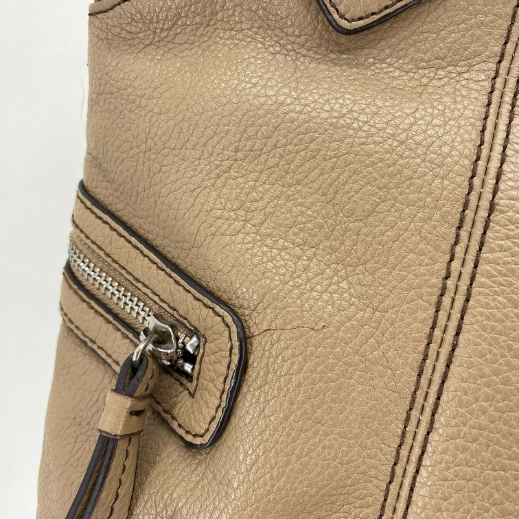 Taupe ETIENNE AIGNER Leather Satchel