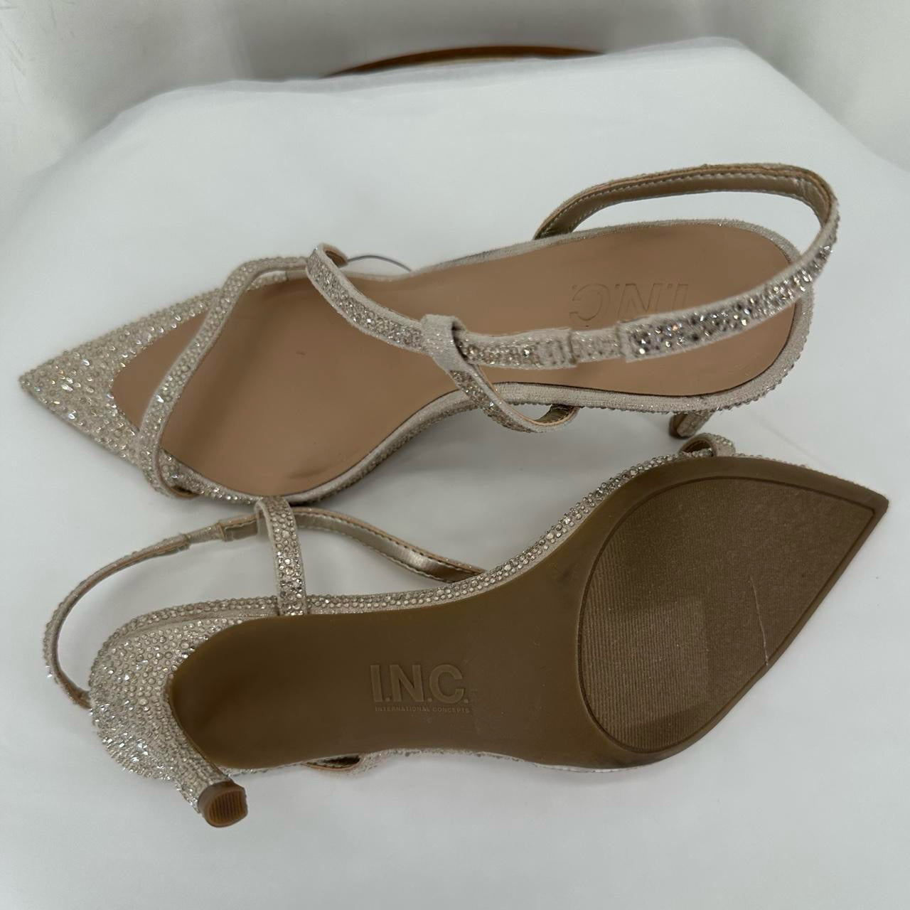 Silver W Shoe Size 8 INC Heels