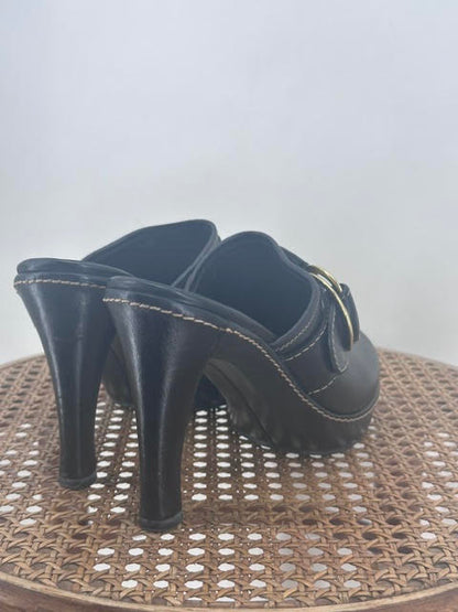 Black W Shoe Size 8 COACH Mules