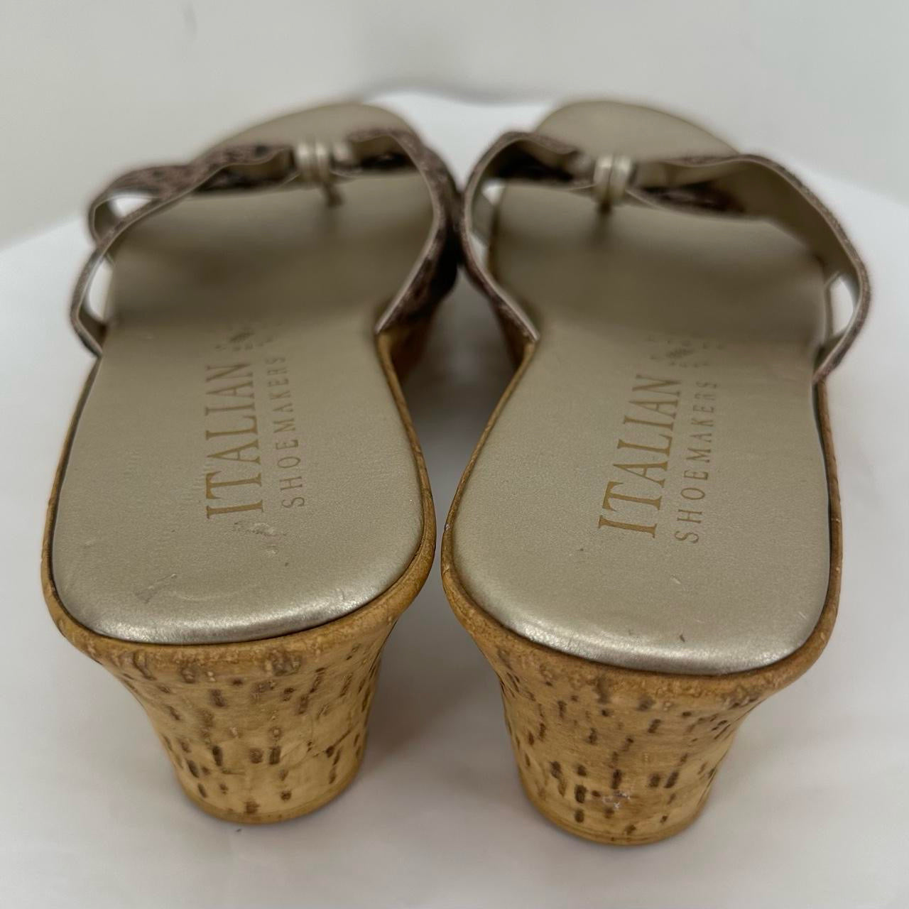 ITALIAN SHOE MAKERS GOLD W Shoe Size 40 Clog