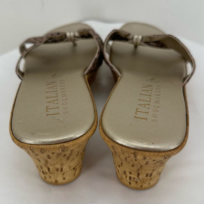 ITALIAN SHOE MAKERS GOLD W Shoe Size 40 Clog