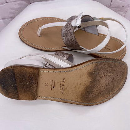 White W Shoe Size 7 RAG & BONE Sandals