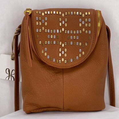BROWN HOBO Leather Cross-body