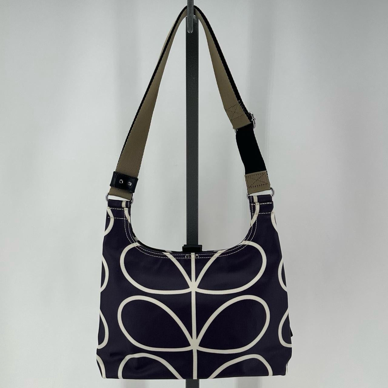 PURPLE/WHITE ORLA KIELY Shoulder Bag