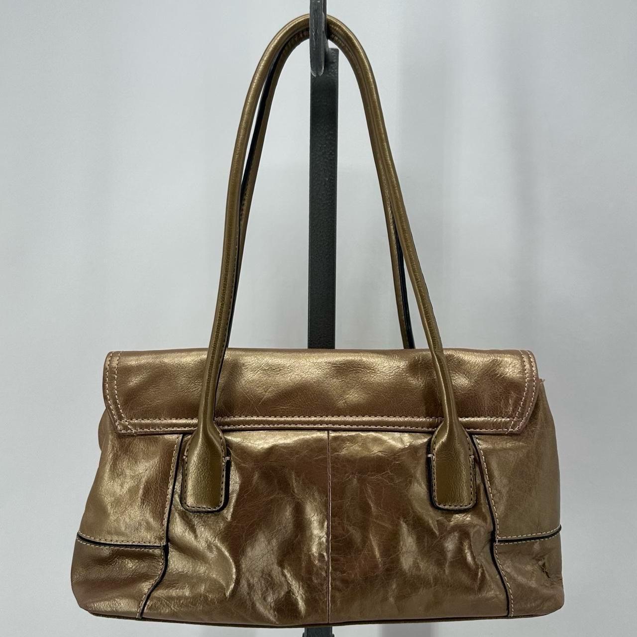 GOLD GIANI BERNINI FAUX LEATHER Shopper