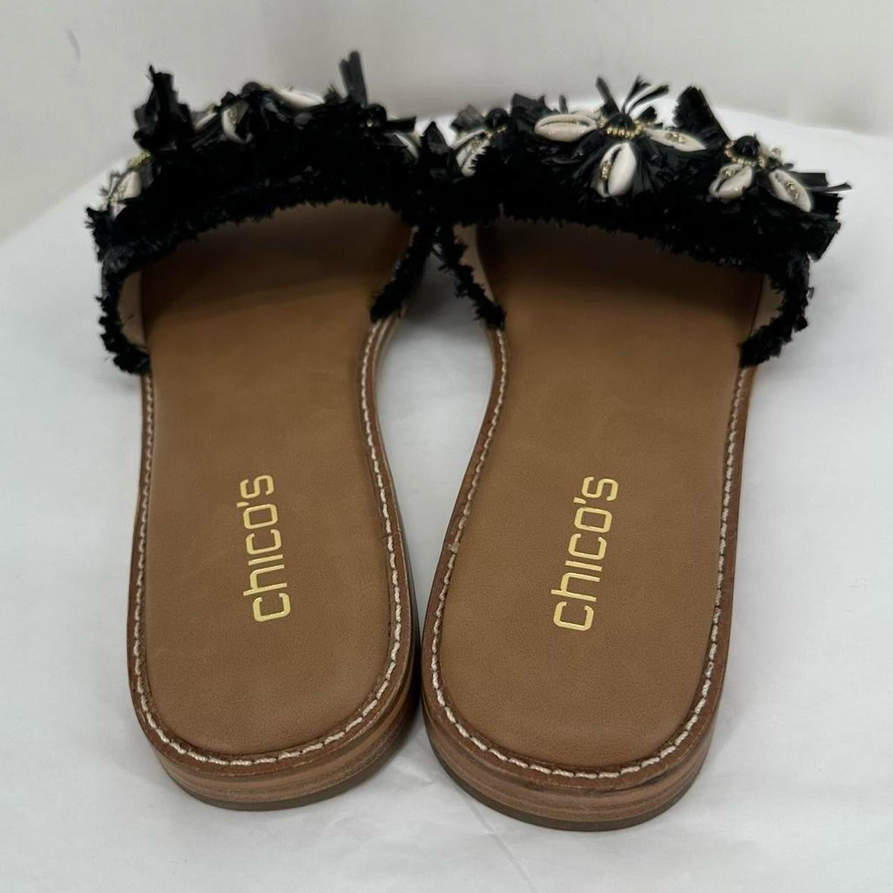 Black W Shoe Size 9 CHICO'S Sandals