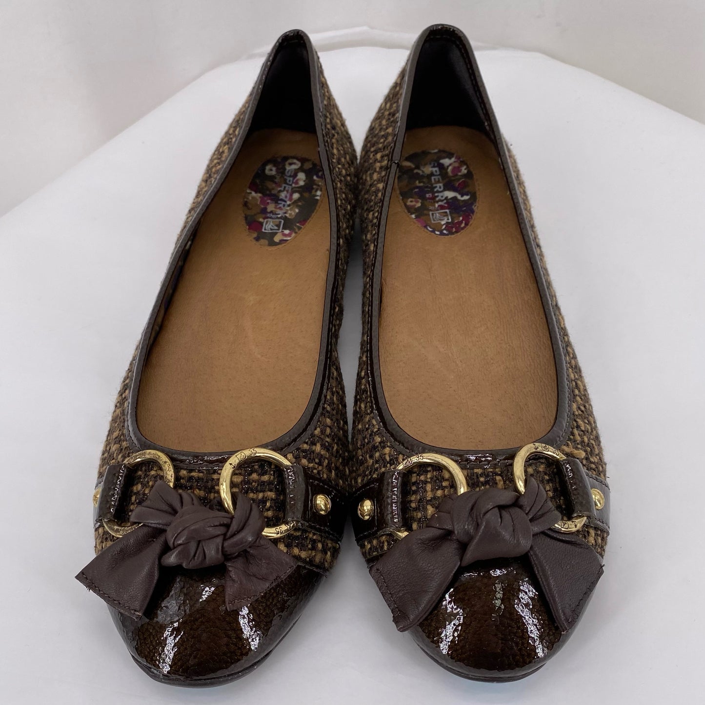 BROWN W Shoe Size 7.5 SPERRY Flats