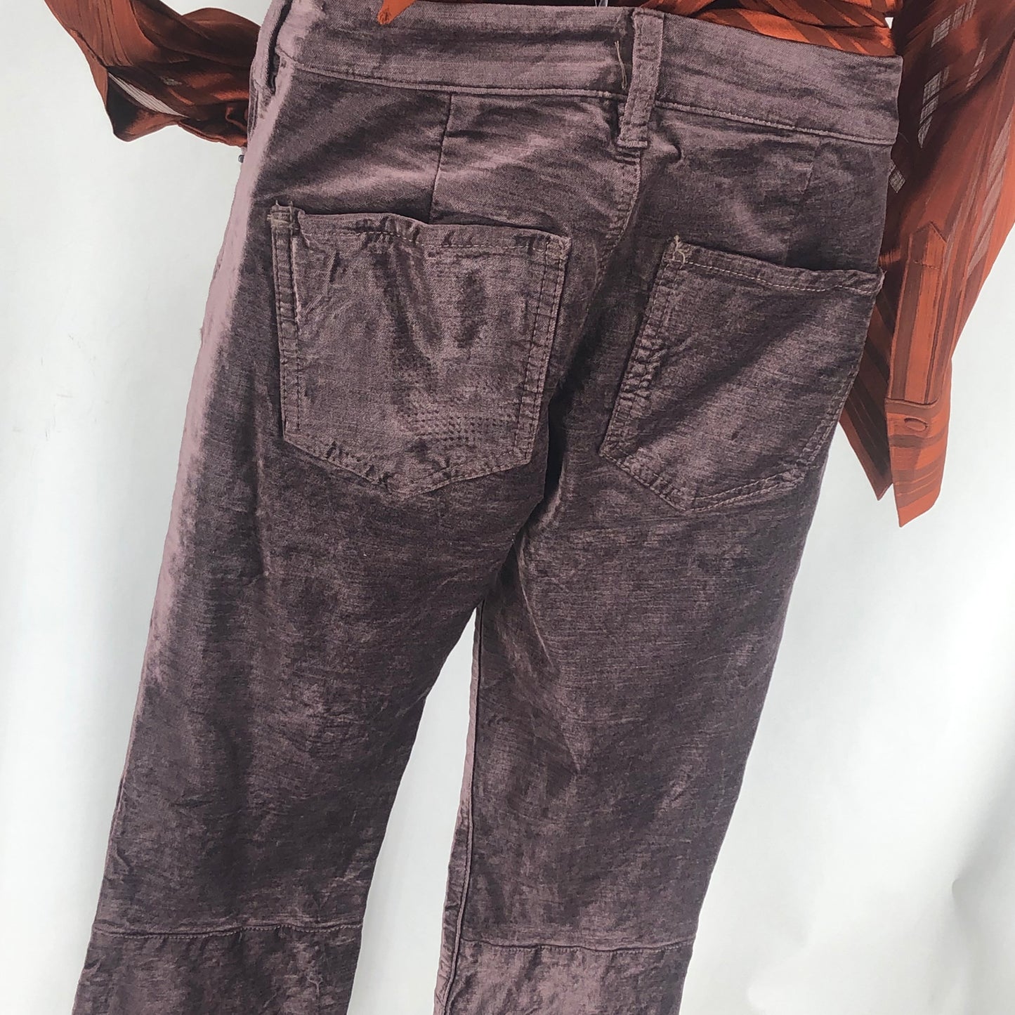 Size 25 (0) FREE PEOPLE CRUSHED VELVET Pants