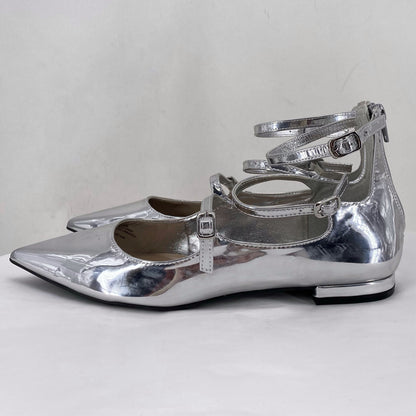 Silver W Shoe Size 8.5 INC Flats