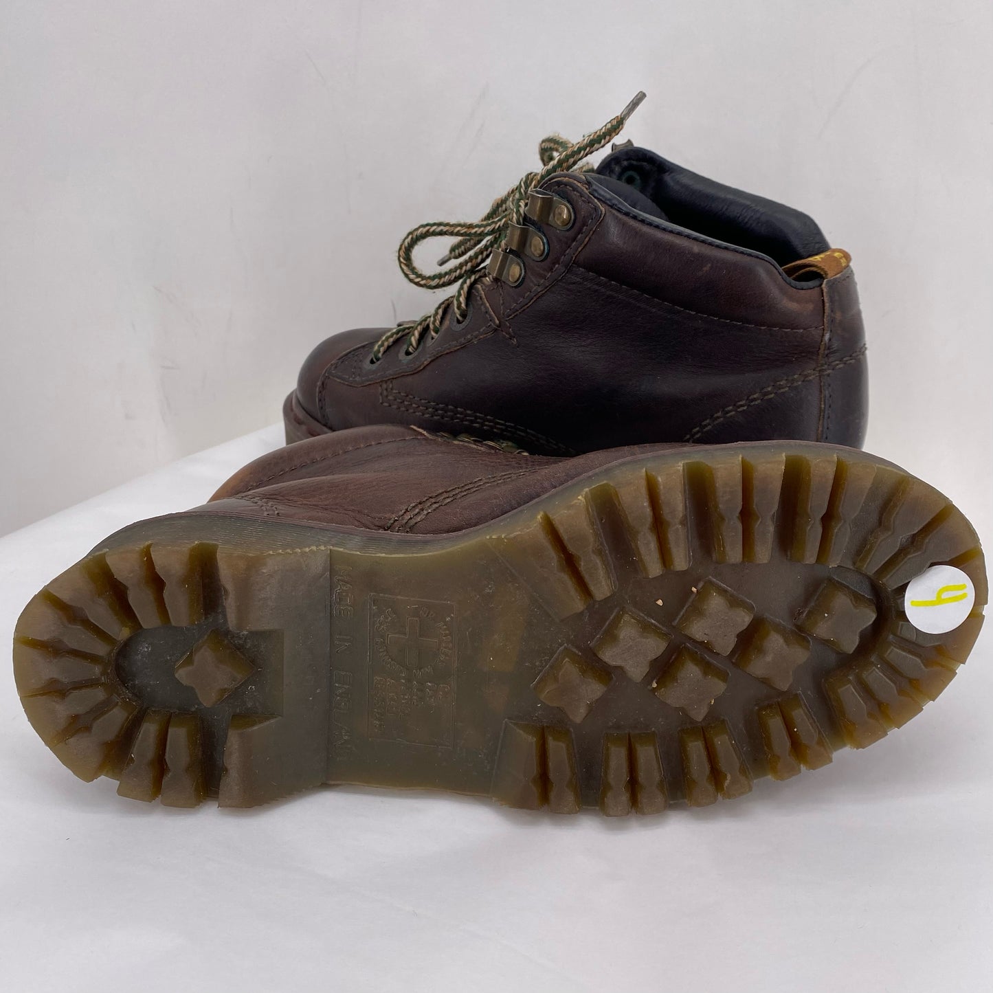 BROWN W Shoe Size 4 DR. MARTENS shooties/booties