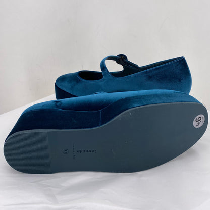 DARK TEAL GREEN W Shoe Size 9.5 Flats