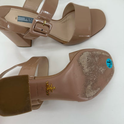 Beige W Shoe Size 38 PRADA Heels