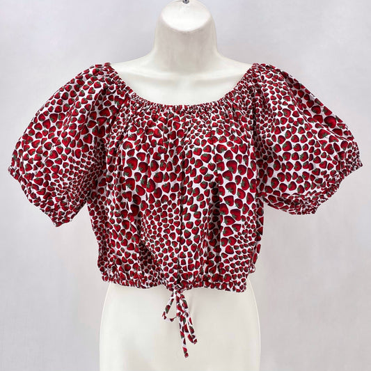 Size M J CREW STRAWBERRIES Shirt