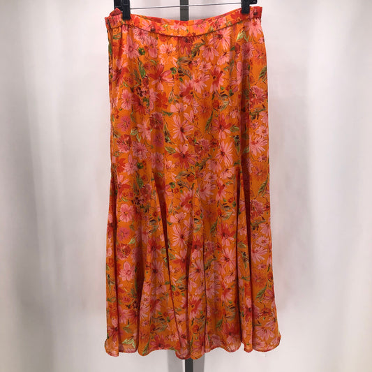 Size M COLDWATER CREEK Floral Skirt
