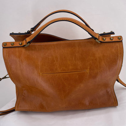 Tan C&C CALIFORNIA Leather Satchel