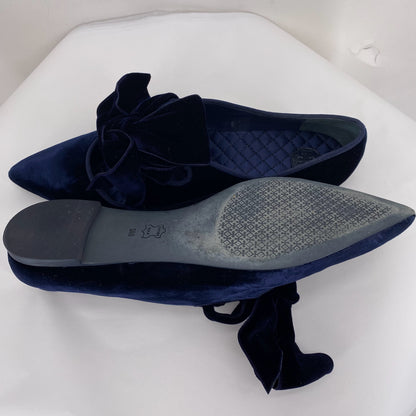 Navy W Shoe Size 9 TORY BURCH Flats