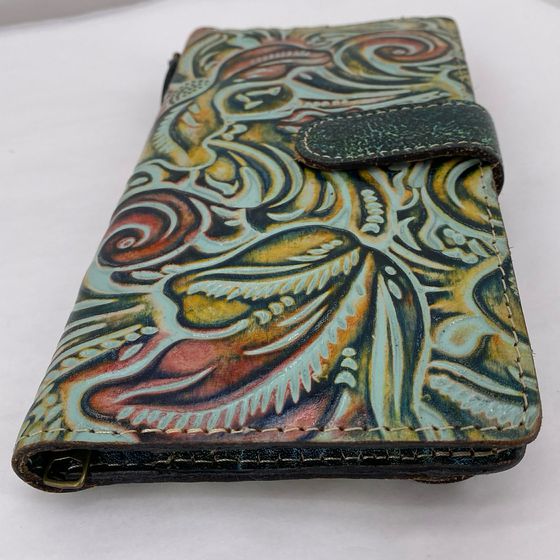 Green PATRICIA NASH Leather Wallet