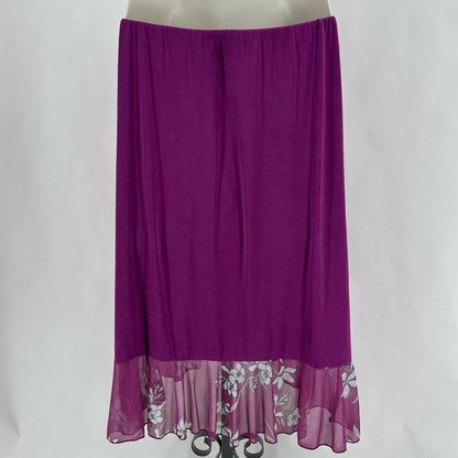 Size L CAROLYN STRAUSS FLOWERS Skirt