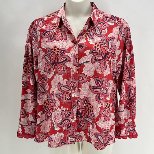 Size 2.5 CHICO'S Floral Shirt