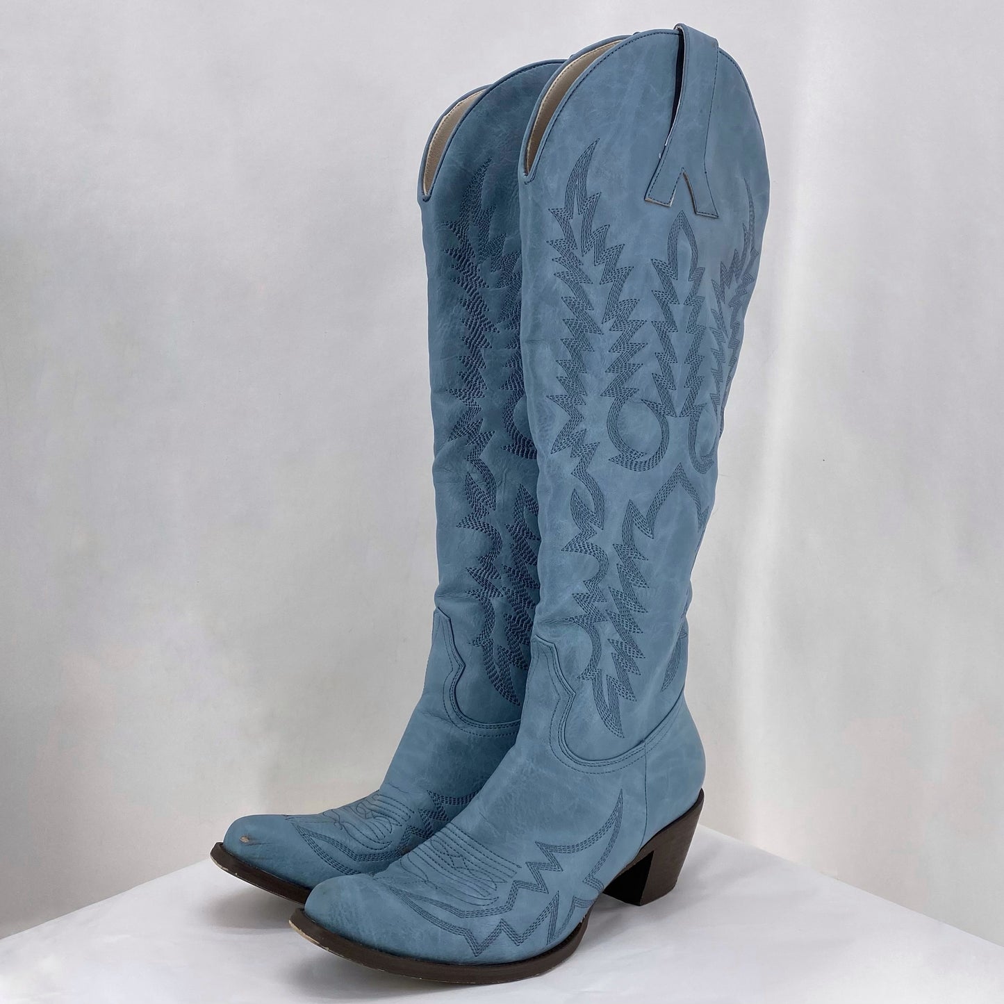 Blue W Shoe Size 9 NO TAG Boots