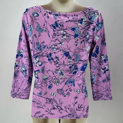 Size S TALBOTS BUTTERFLIES Shirt