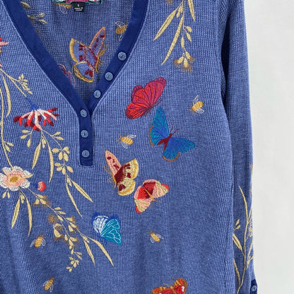 Size S JOHNNY WAS Floral Shirt