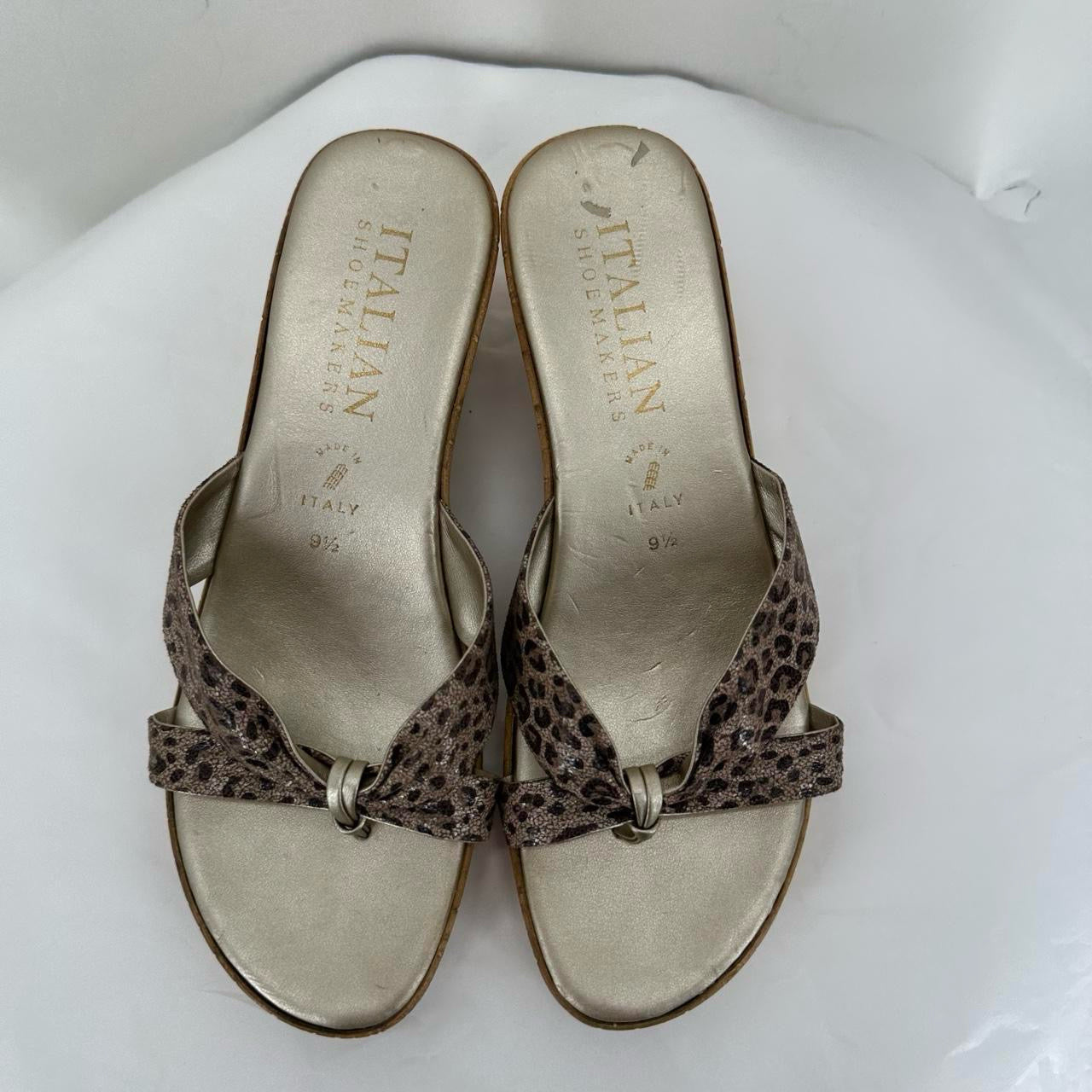 ITALIAN SHOE MAKERS GOLD W Shoe Size 40 Clog