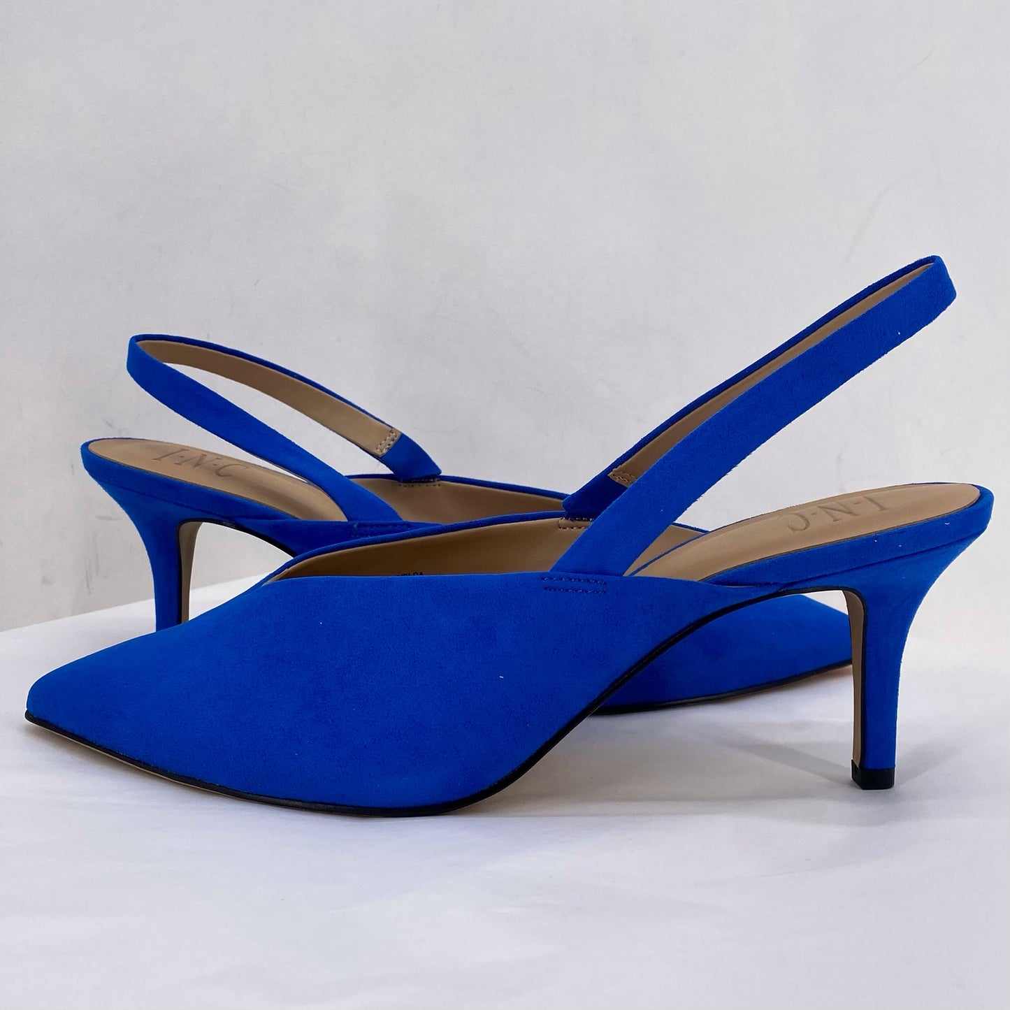 Blue W Shoe Size 8.5 INC Sling Back-Closed toe