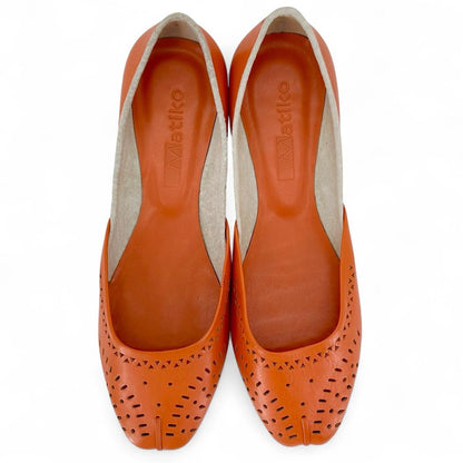 Orange W Shoe Size 38.5 MATIKO Flats