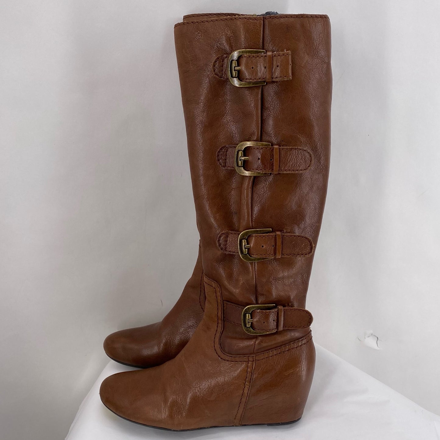 BROWN W Shoe Size 7 FRANCO SARTO Boots