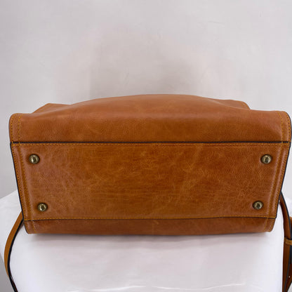 Tan C&C CALIFORNIA Leather Satchel