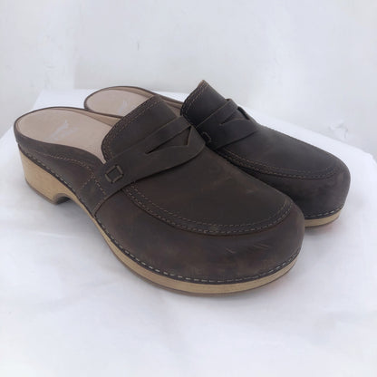 BROWN W Shoe Size 39 DANSKO Mules