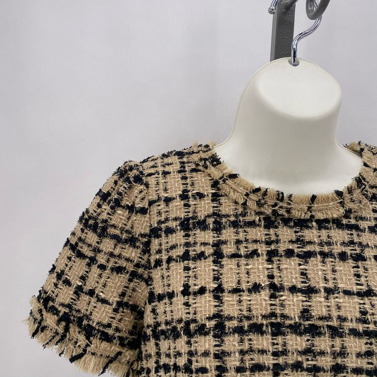 Size 4 KATE SPADE Tweed Plaid Dress