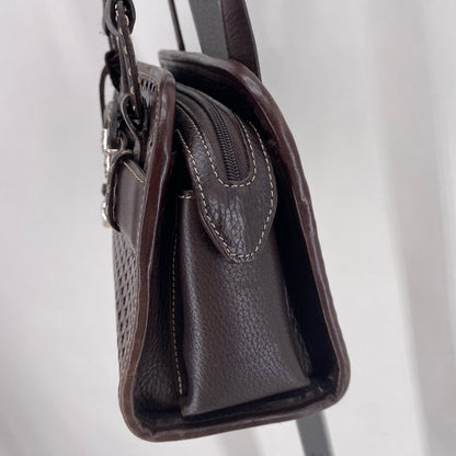 BROWN BRIGHTON Leather Shoulder Bag