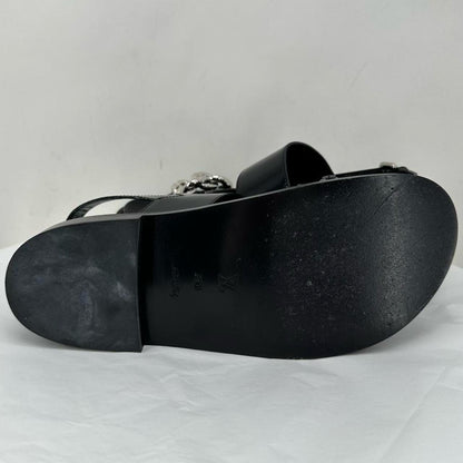 Black W Shoe Size 8.5 LOUIS VUITTON Sandals