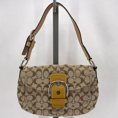 BROWN/TAN COACH Shoulder Bag