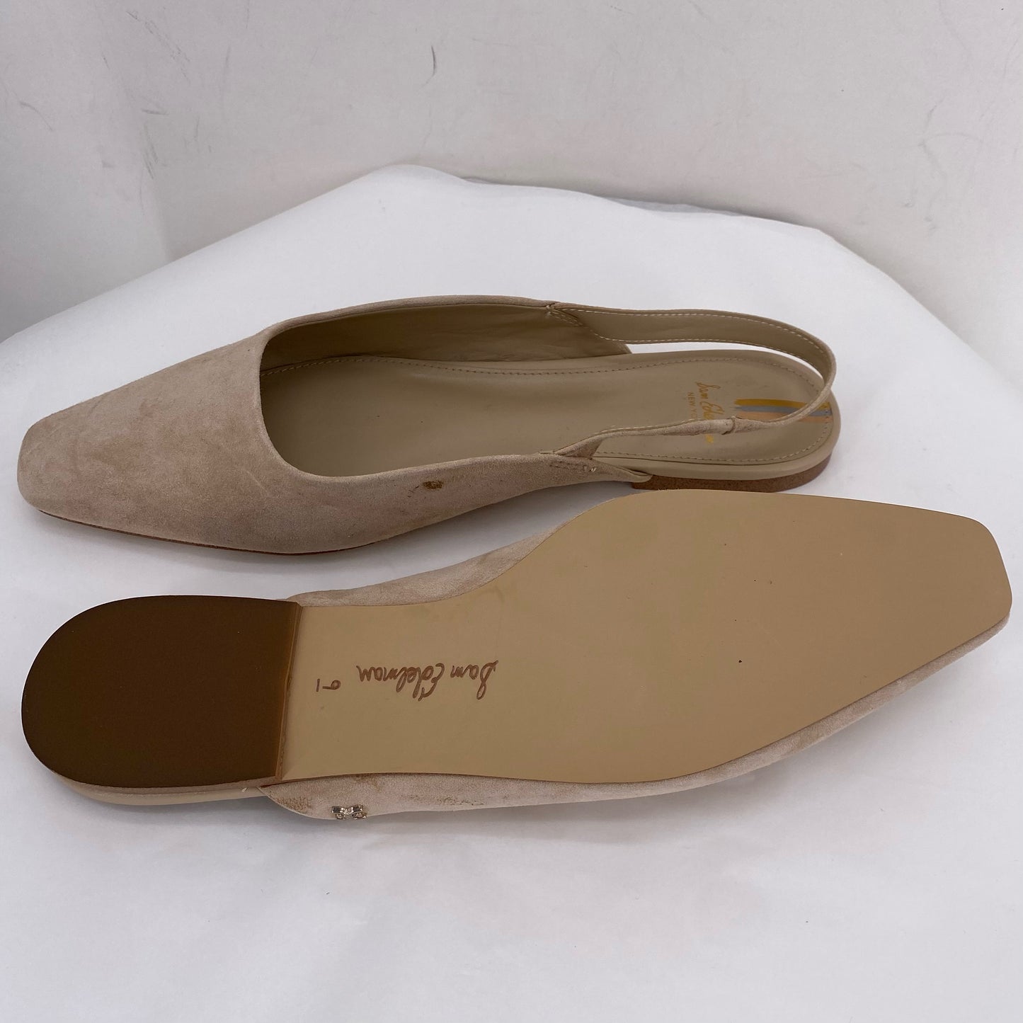 Beige W Shoe Size 9 SAM EDDELMAN Flats