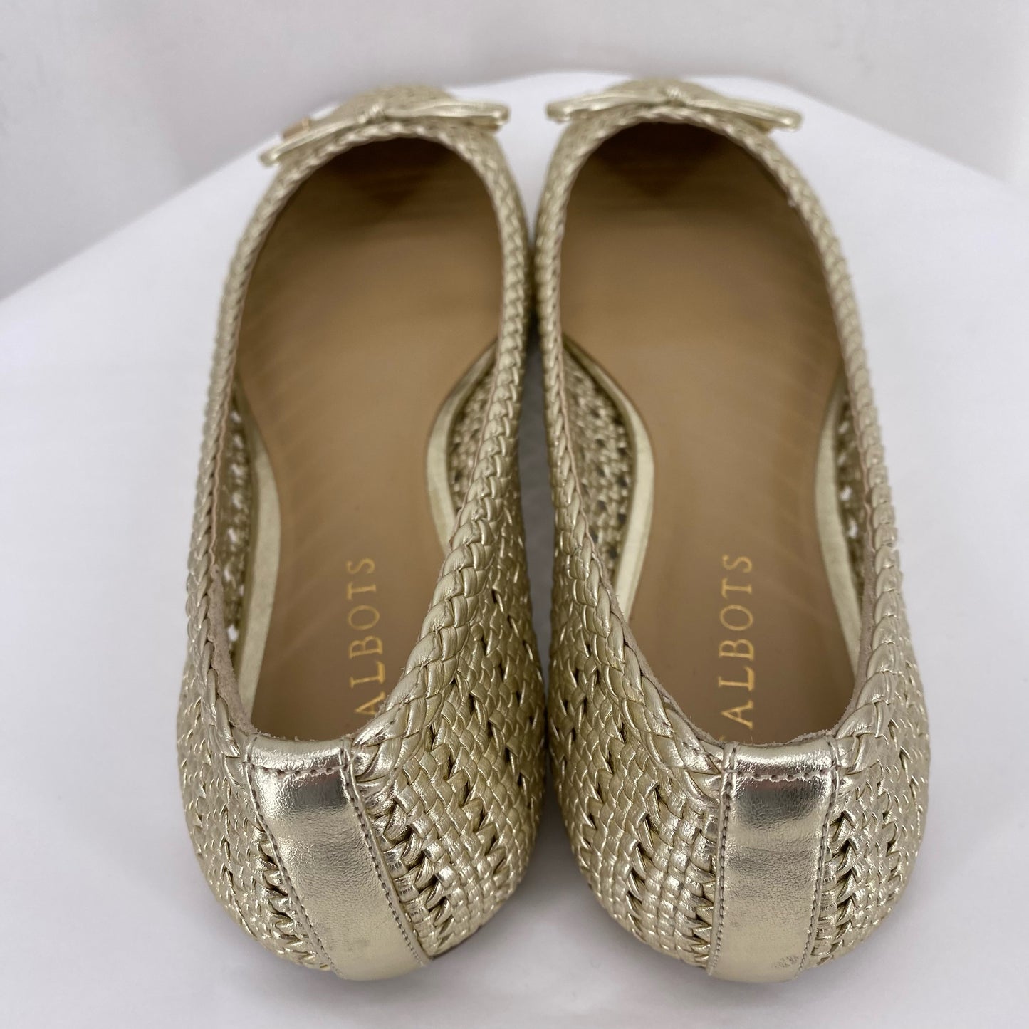 GOLD W Shoe Size 10 TALBOTS Flats