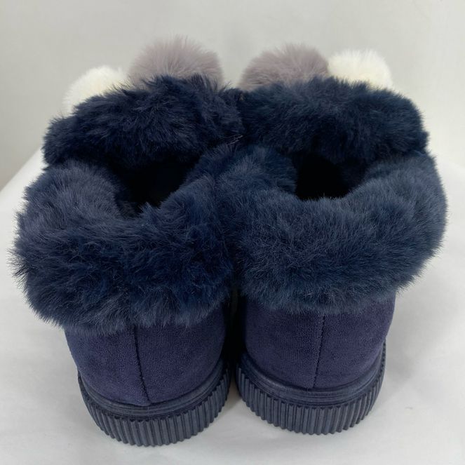 Navy W Shoe Size 10 JOURNEE COLLECTION Slippers