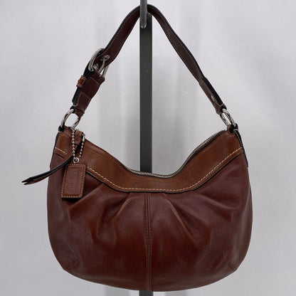 BROWN COACH Leather Shoulder Bag