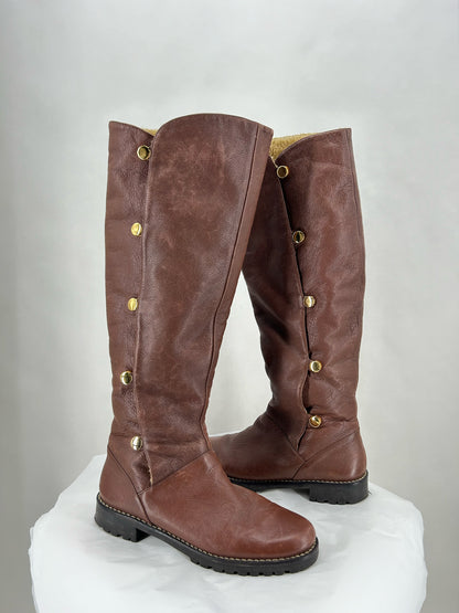 BROWN W Shoe Size 10 MICHAEL KORS Boots