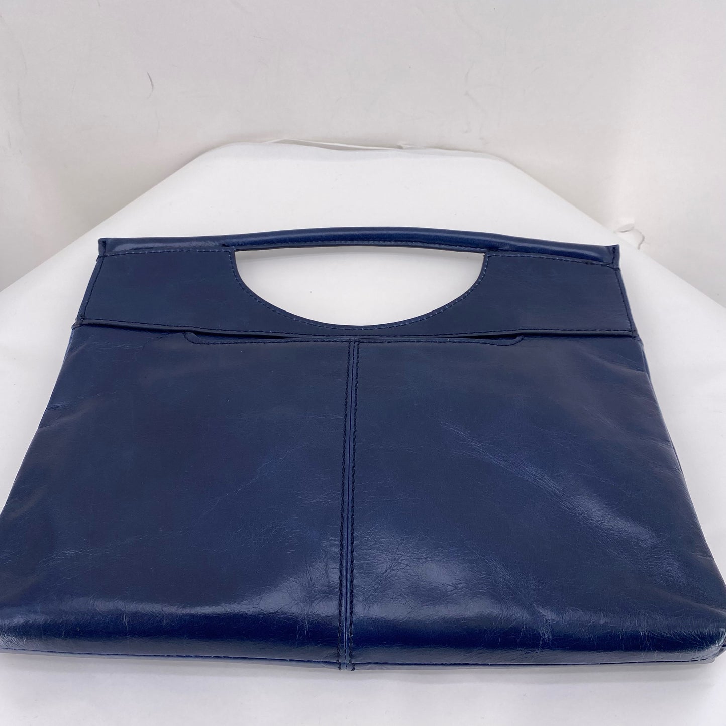 Navy HOBO Leather Clutch