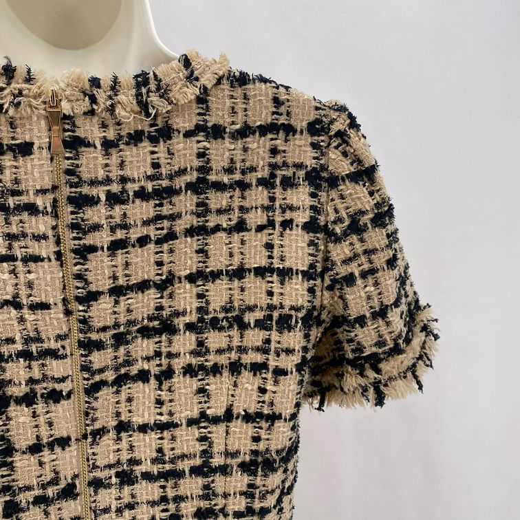 Size 4 KATE SPADE Tweed Plaid Dress