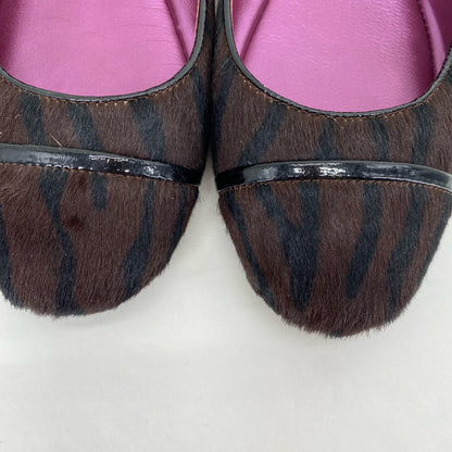 BROWN W Shoe Size 7 COACH Flats