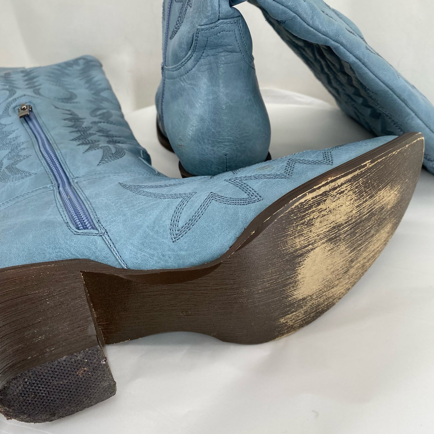 Blue W Shoe Size 9 NO TAG Boots