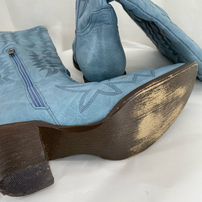 Blue W Shoe Size 9 NO TAG Boots