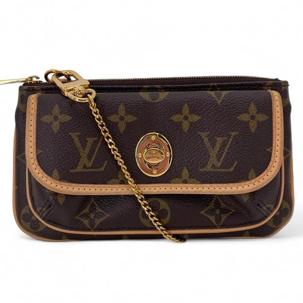 BROWN LOUIS VUITTON Wristlet