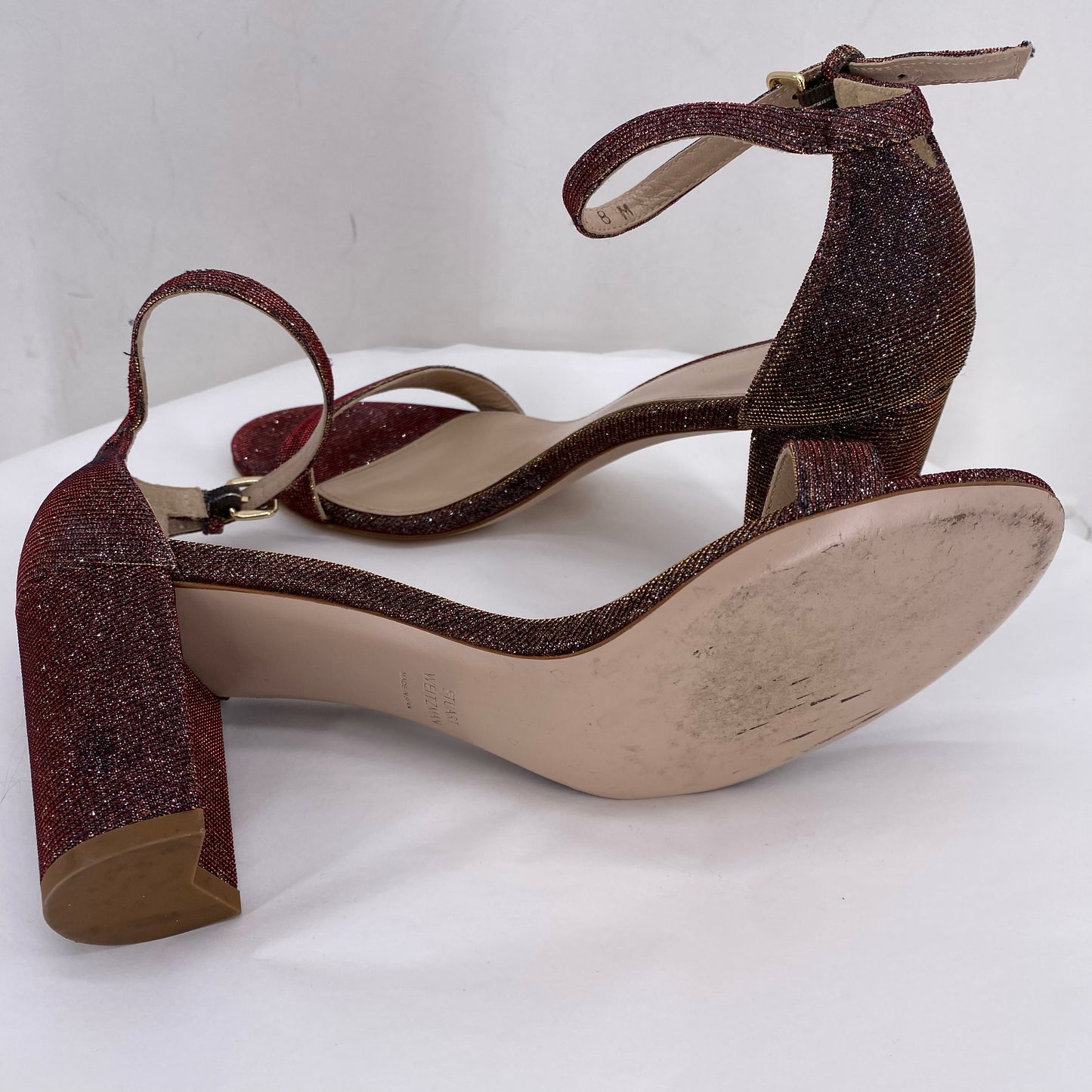 Red W Shoe Size 8 STUART WEITZMAN Heels