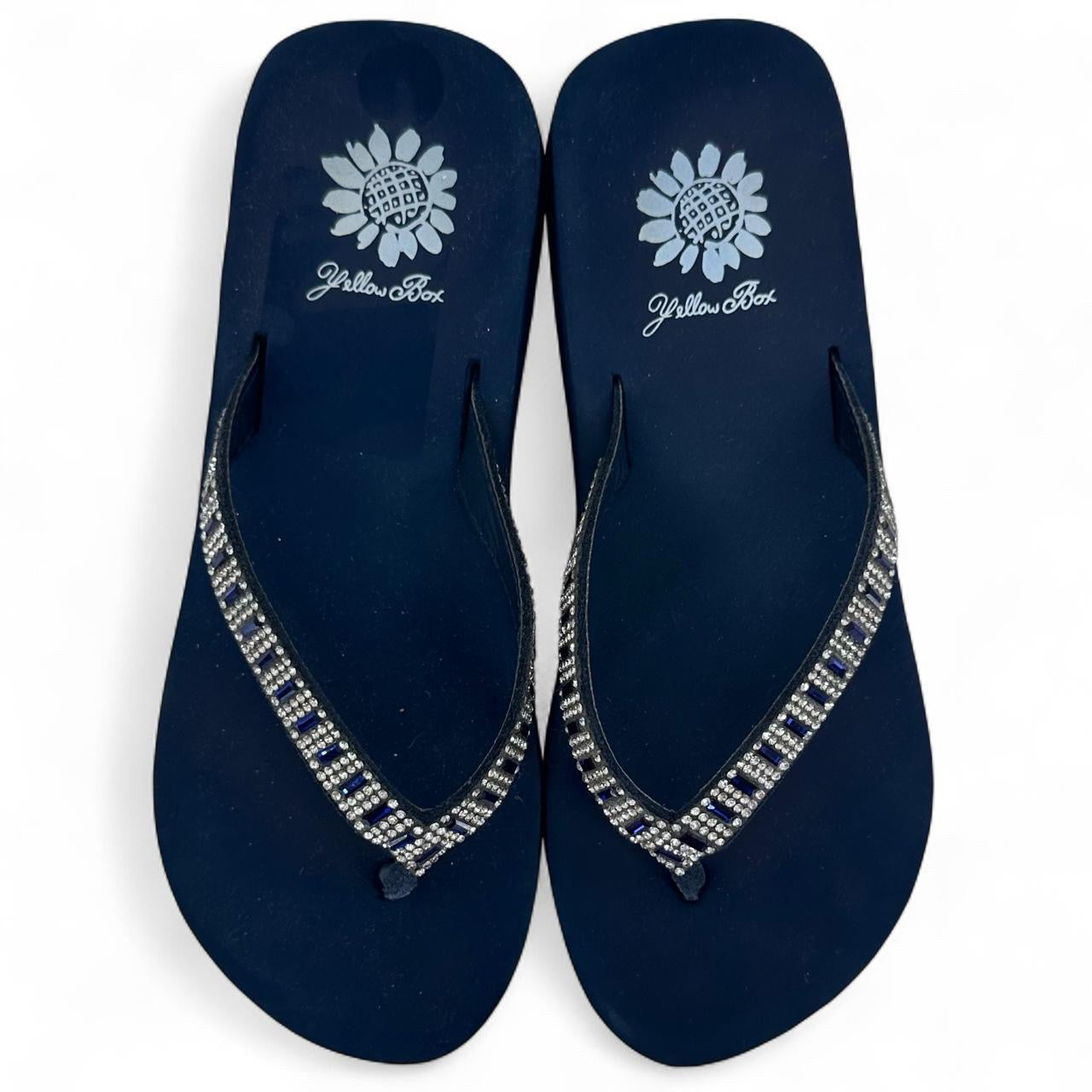 Navy W Shoe Size 6 YELLOW BOX Sandals