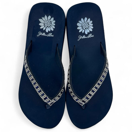 Navy W Shoe Size 6 YELLOW BOX Sandals